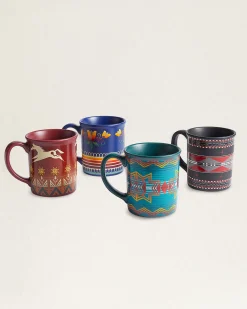 Pendleton AMERICAN INDIAN COLLEGE FUND MUGS, SET OF 4 ONE SIZE Best