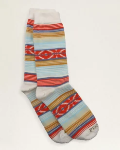 Pendleton BEACON SERAPE CREW SOCKS CORAL MULTI Discount