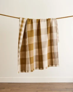 Pendleton BLOCK PLAID ORGANIC COTTON FRINGED THROW ONE SIZE Online