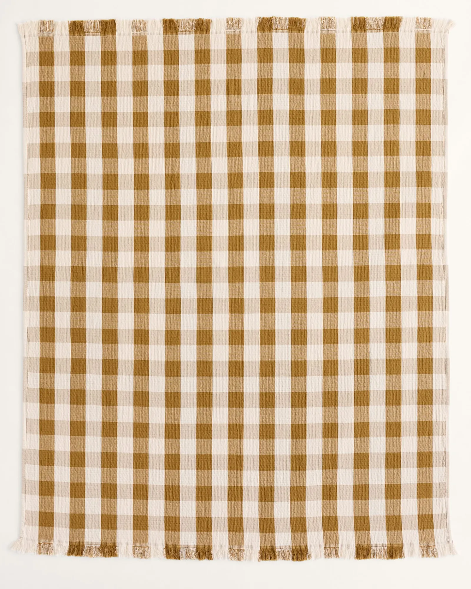 Pendleton BLOCK PLAID ORGANIC COTTON FRINGED THROW ONE SIZE Online