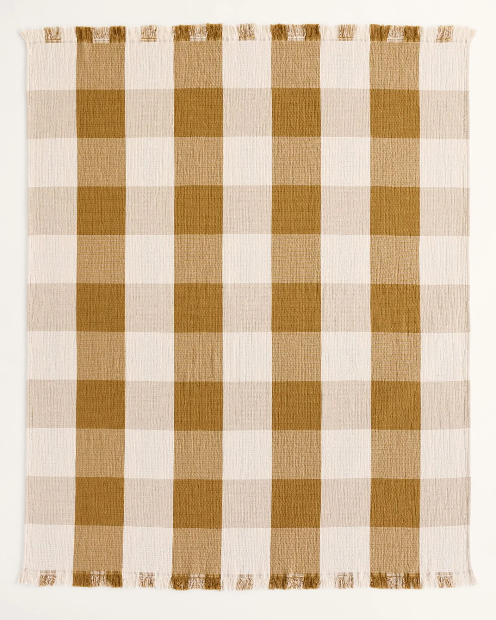 Pendleton BLOCK PLAID ORGANIC COTTON FRINGED THROW ONE SIZE Online