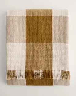 Pendleton BLOCK PLAID ORGANIC COTTON FRINGED THROW ONE SIZE Online