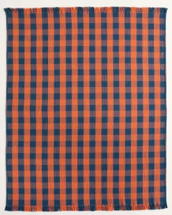 Pendleton BLOCK PLAID ORGANIC COTTON FRINGED THROW ONE SIZE Online