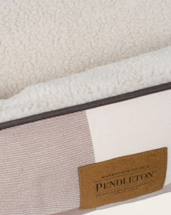Pendleton BLOCK PLAID PET BED - KUDDLER TAN/BLACK Hot