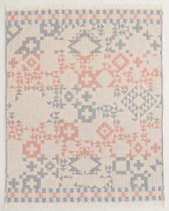 Pendleton BLUE RIDGE ORGANIC COTTON FRINGED THROW ONE SIZE New