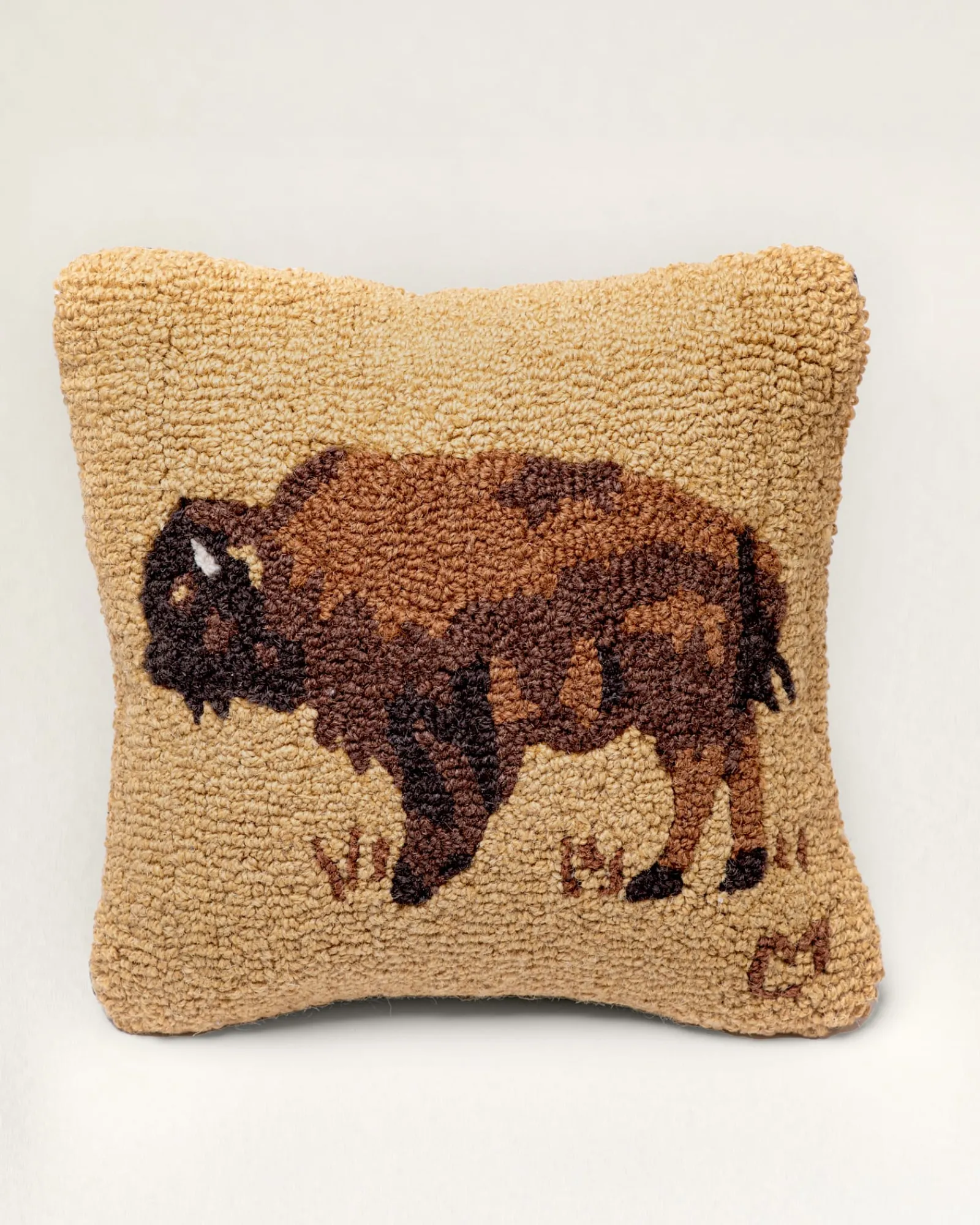 Pendleton BUFFALO HOOKED SQUARE PILLOW ONE SIZE Discount