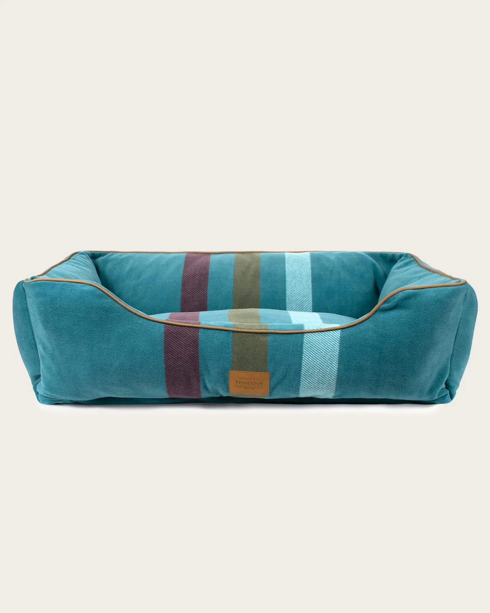 Pendleton CABIN STRIPE PET BED - KUDDLER SHALE MULTI New