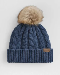 Pendleton CABLE KNIT LAMBSWOOL BEANIE ONE SIZE New