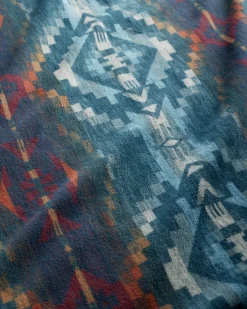 Pendleton CARICO LAKE/STRIPE ORGANIC COTTON THROW GIFT PACK ONE SIZE Hot