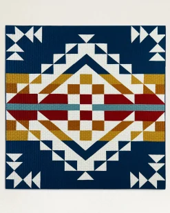 Pendleton CASTLE ROCK PIECED QUILT SET NAVY MULTI Sale