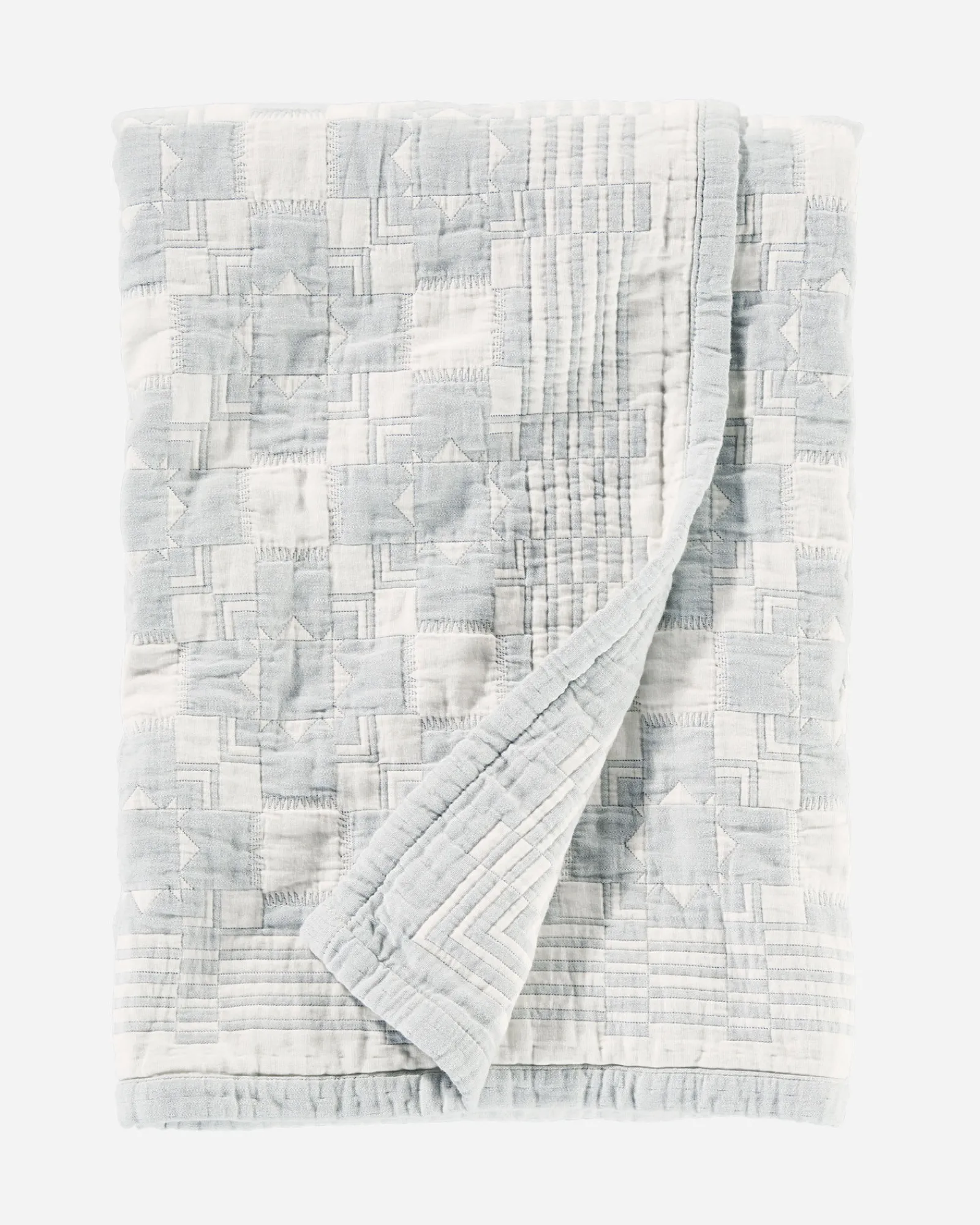 Pendleton CHIEF JOSEPH COTTON MATELASSE COVERLET SLATE Discount