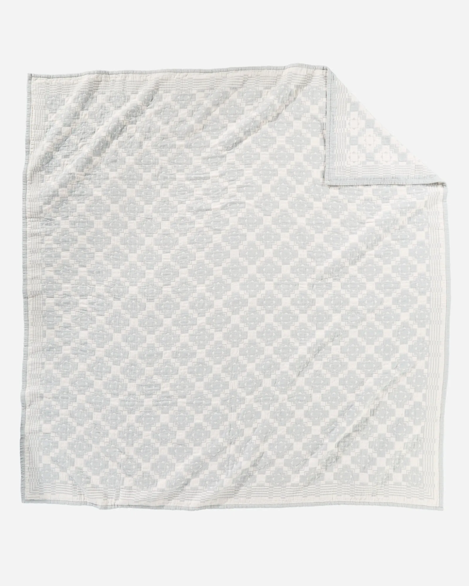 Pendleton CHIEF JOSEPH COTTON MATELASSE COVERLET SLATE Discount