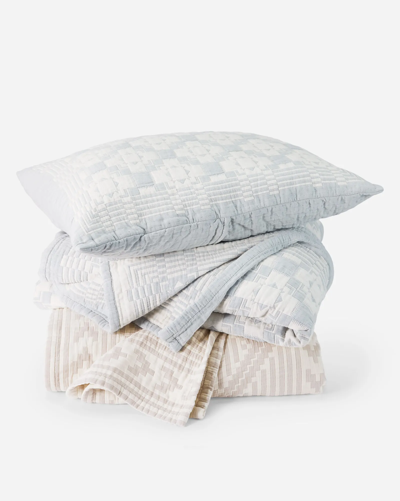 Pendleton CHIEF JOSEPH COTTON MATELASSE COVERLET SLATE Discount
