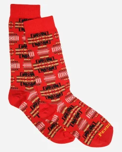 Pendleton CHIEF JOSEPH CREW SOCKS RED Hot