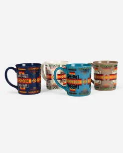 Pendleton CHIEF JOSEPH MUGS, SET OF 4 ONE SIZE Discount