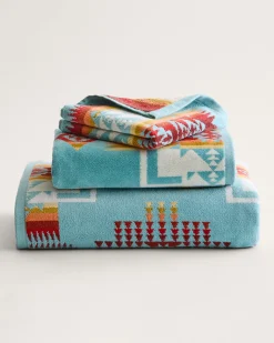 Pendleton CHIEF JOSEPH TOWEL COLLECTION AQUA Fashion
