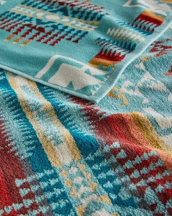Pendleton CHIEF JOSEPH TOWEL COLLECTION AQUA Fashion