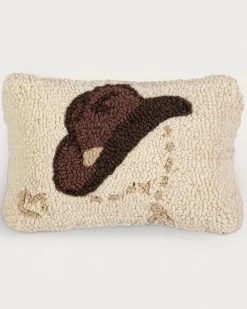 Pendleton COWBOY HAT HOOKED SMALL LUMBAR PILLOW ONE SIZE Fashion