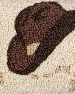 Pendleton COWBOY HAT HOOKED SMALL LUMBAR PILLOW ONE SIZE Fashion