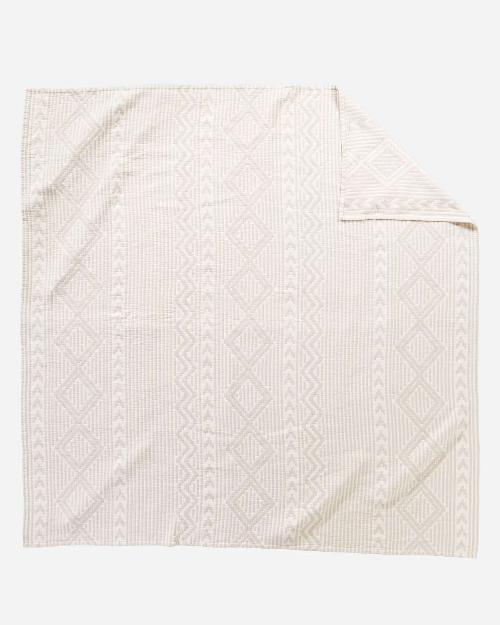 Pendleton GANADO COTTON MATELASSE COVERLET BEIGE Clearance