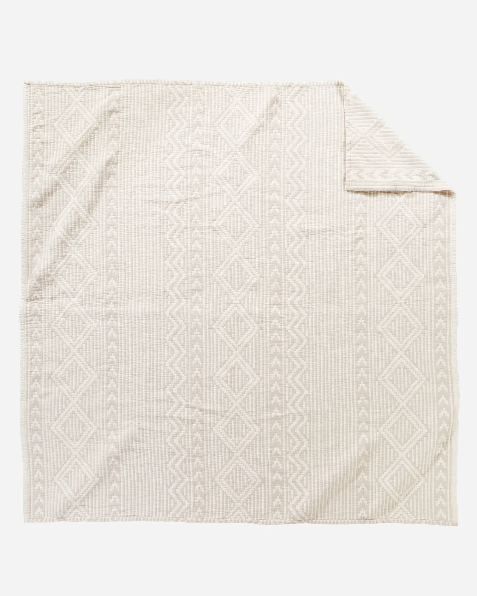 Pendleton GANADO COTTON MATELASSE COVERLET BEIGE Clearance
