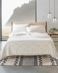 Pendleton GANADO COTTON MATELASSE COVERLET BEIGE Clearance