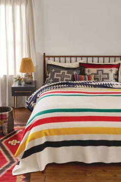 Pendleton GLACIER NATIONAL PARK BLANKET WHITE Clearance