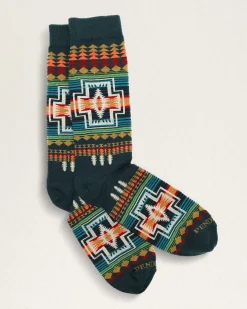 Pendleton HARDING CREW SOCKS GREEN/BLUE MULTI Fashion