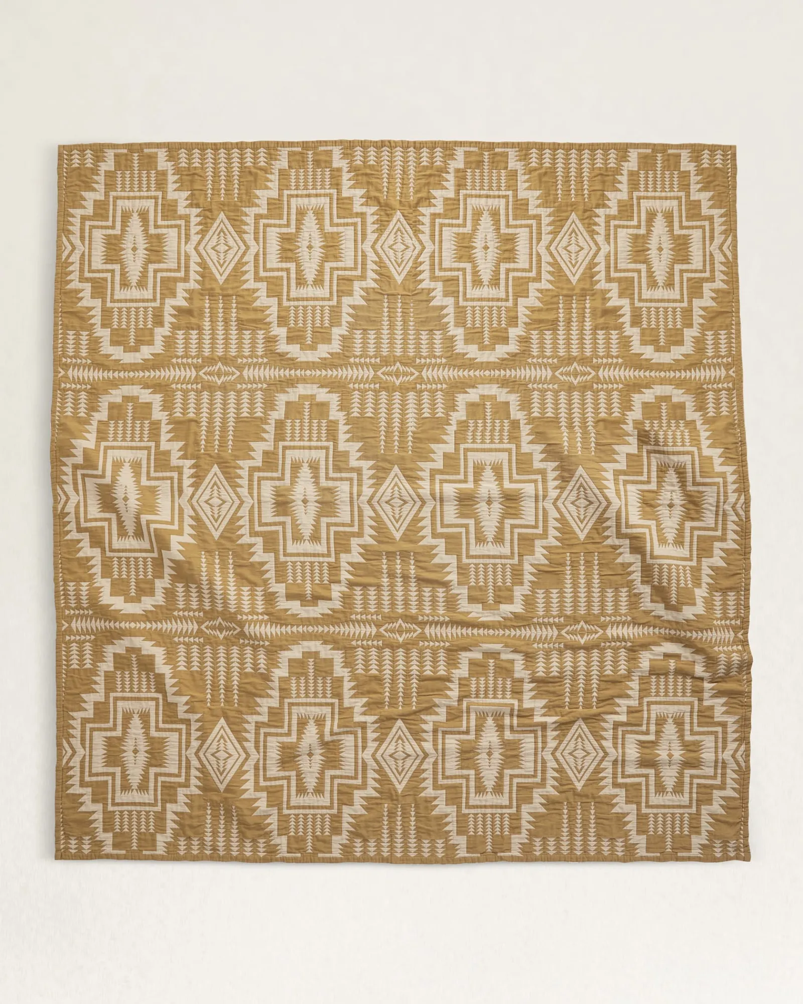 Pendleton HARDING STAR COTTON MATELASSE COVERLET OCHRE Online