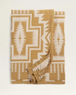 Pendleton HARDING STAR COTTON MATELASSE COVERLET OCHRE Online