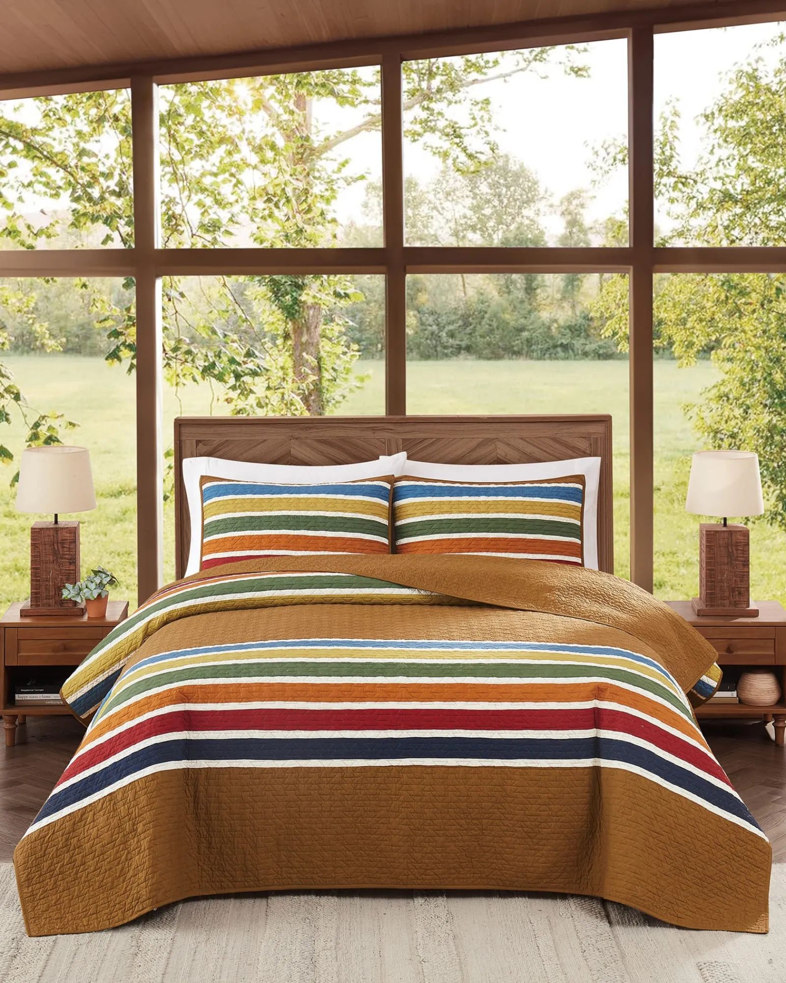 Pendleton JOSHUA TREE NATIONAL PARK PIECED QUILT SET OCHRE Best