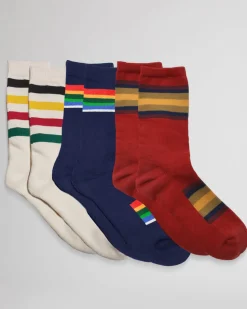 Pendleton KIDS' 3-PACK NATIONAL PARK SOCKS GIFT BOX GLACIER/CRATER/ZION Best
