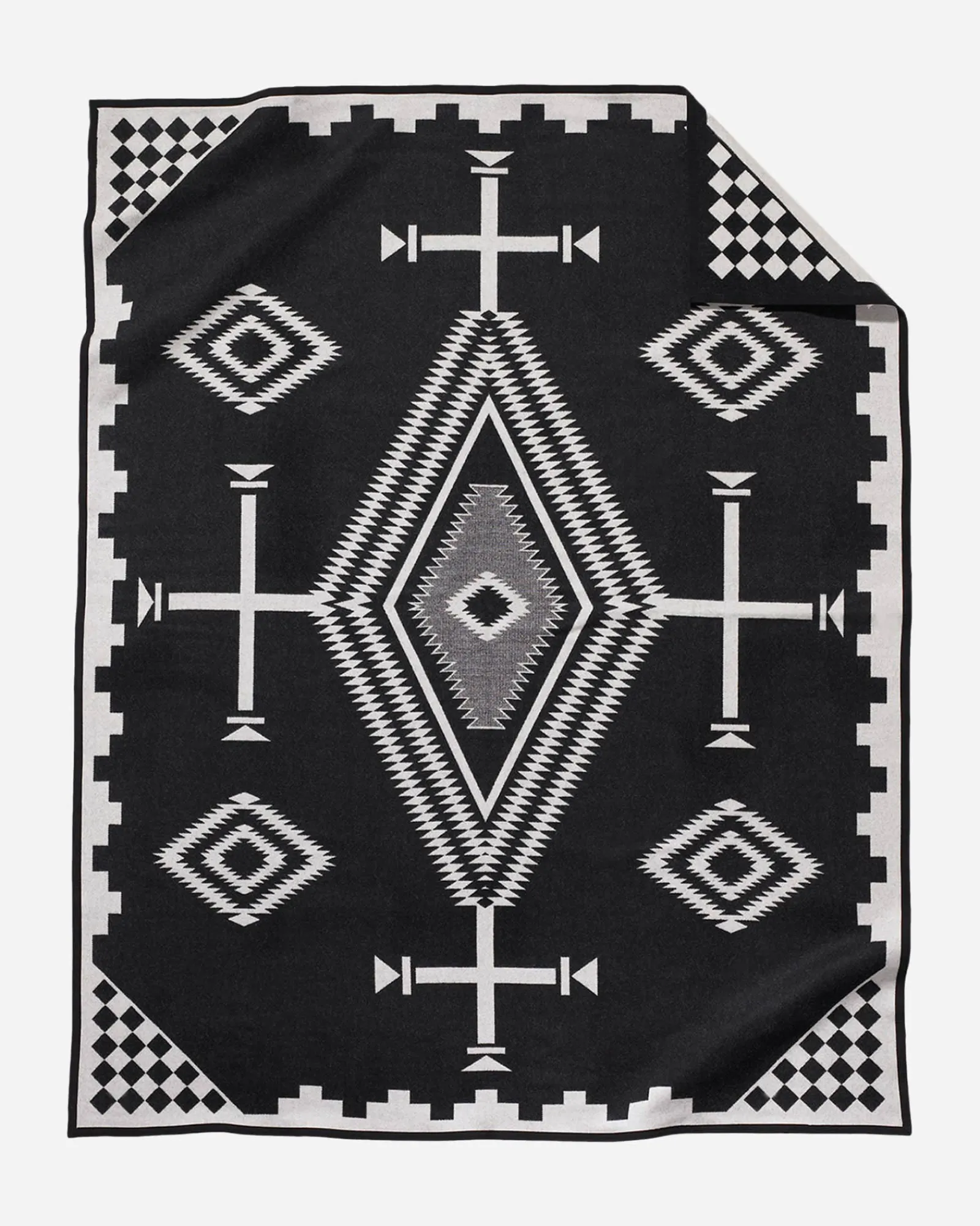 Pendleton LOS OJOS BLANKET BLACK/ WHITE New
