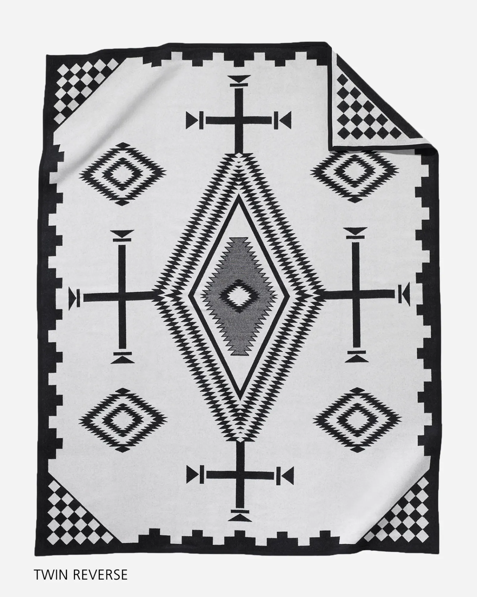 Pendleton LOS OJOS BLANKET BLACK/ WHITE New
