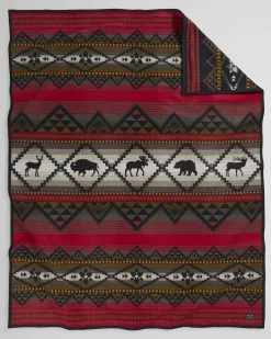 Pendleton LOST TRAIL BLANKET RED/BLACK New
