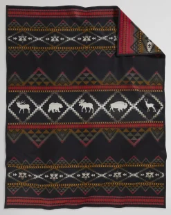 Pendleton LOST TRAIL BLANKET RED/BLACK New