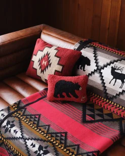 Pendleton LOST TRAIL BLANKET RED/BLACK New