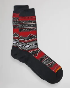 Pendleton LOST TRAIL CREW SOCKS RED Clearance