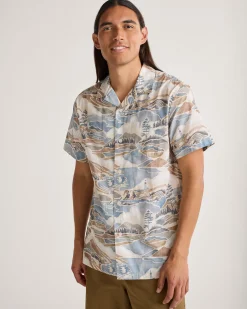 Pendleton MEN'S ALOHA COTTON CAMP SHIRT PACIFIC LANDSCAPE Clearance