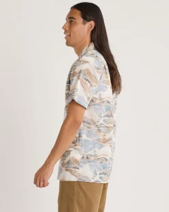 Pendleton MEN'S ALOHA COTTON CAMP SHIRT PACIFIC LANDSCAPE Clearance