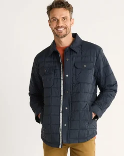 Pendleton MEN'S ARROYO CRINKLE QUILTED SHIRT JACKET MIDNIGHT Fashion