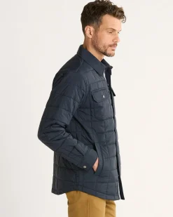 Pendleton MEN'S ARROYO CRINKLE QUILTED SHIRT JACKET MIDNIGHT Fashion