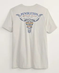 Pendleton MEN'S CASCADIA SKULL GRAPHIC TEE DUST/MULTI Sale