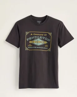 Pendleton MEN'S CENTURY LOGO GRAPHIC TEE COAL/GOLD Online