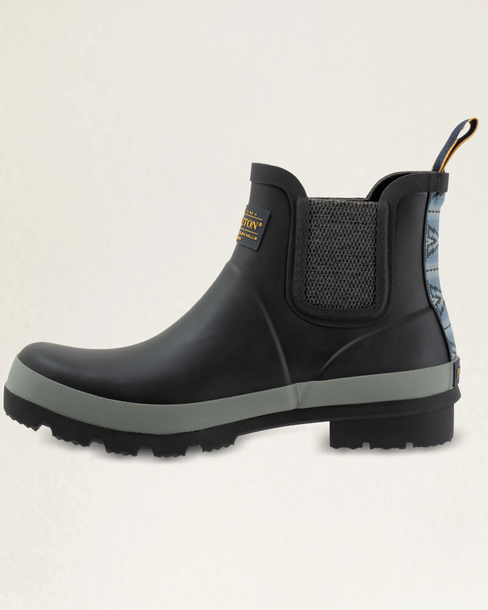 Pendleton MEN'S CHELSEA RAIN BOOTS BLACK TRAPPER PEAK Clearance