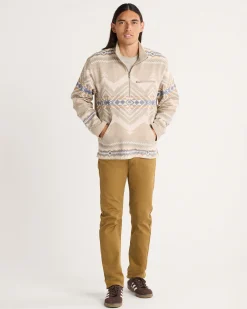 Pendleton MEN'S DOUBLESOFT DOVER QUARTER ZIP TAUPE CASCADIA New