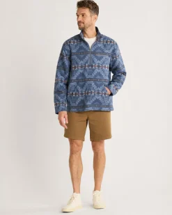 Pendleton MEN'S DOUBLESOFT DOVER QUARTER ZIP NAVY HARDING STAR Discount