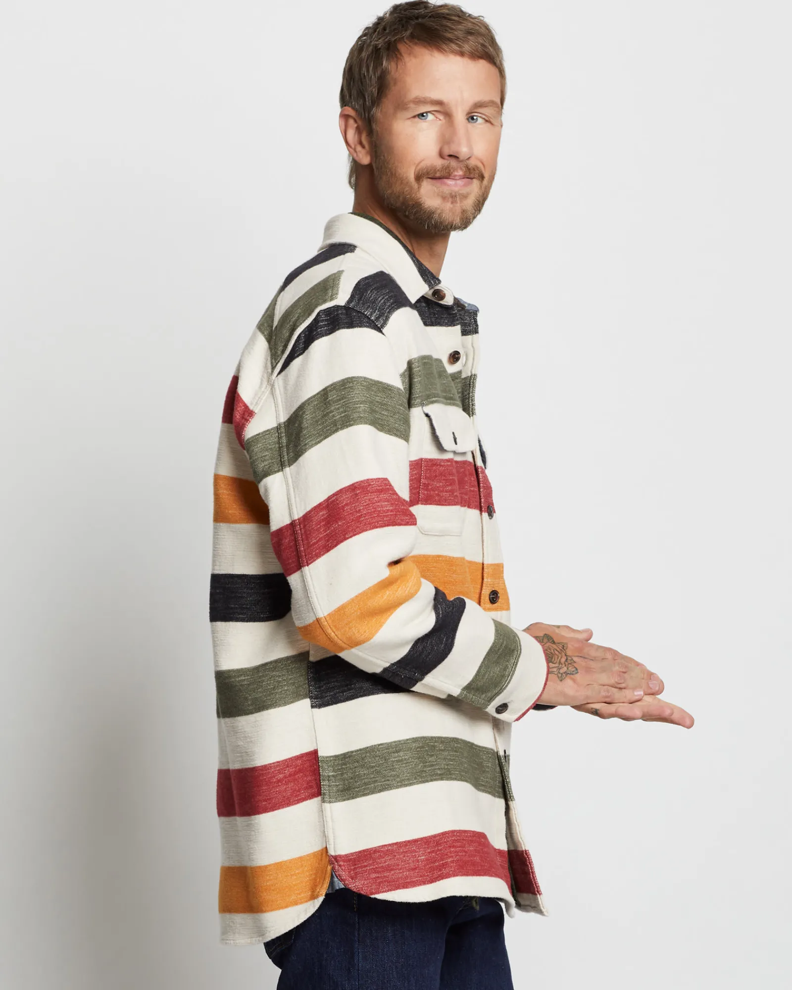 Pendleton MEN'S DOUBLESOFT GLACIER DRIFTWOOD SHIRT REGULAR Online