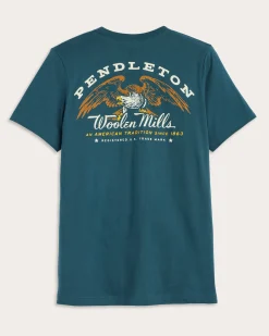 Pendleton MEN'S EAGLE GRAPHIC TEE ATLANTIC/MULTI Sale