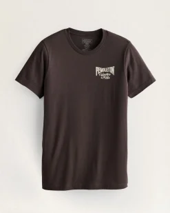 Pendleton MEN'S HERITAGE RODEO RIDER TEE BROWN/CREAM Discount